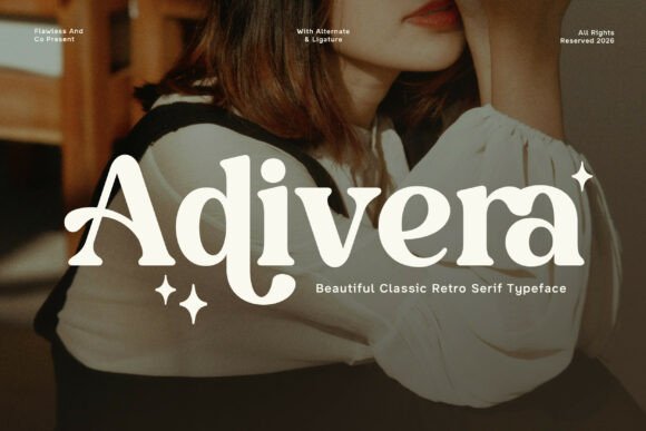 Adivera: A Retro Serif Typeface for Web Design