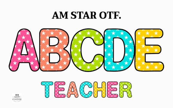 Am Star: A Bold Typeface for Playful Branding