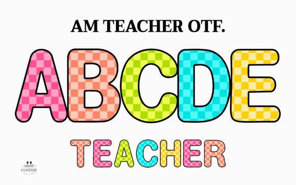 Am Teacher Typeface for Bold Branding