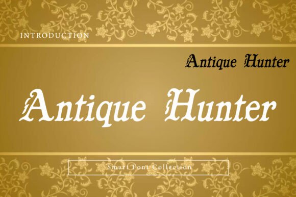 Antique Hunter Typeface for Handmade Branding