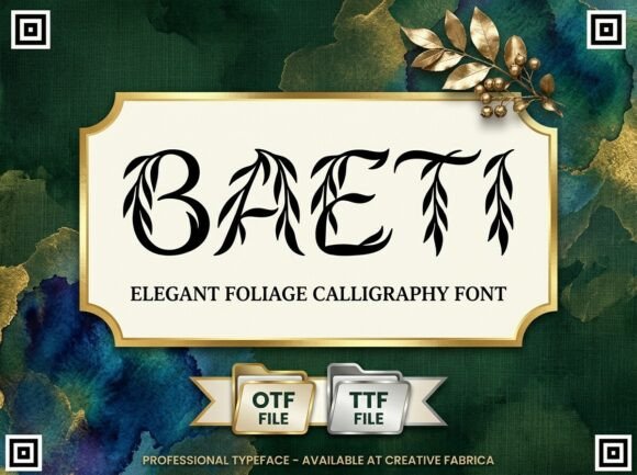 Baeti: A Decorative Font for Bold Web Headlines