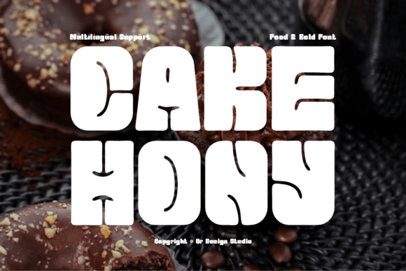 Cake Hony: A Bold Display Typeface for Web Design