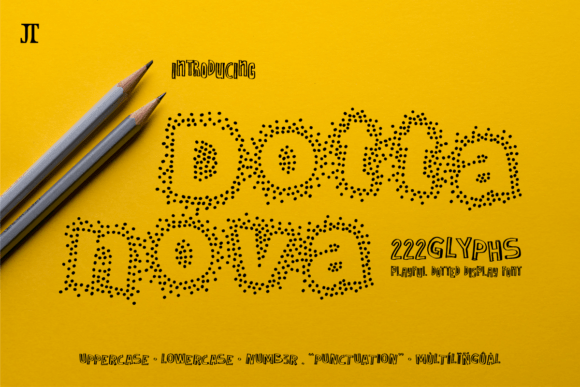 Dottanova: A Playful Dotted Display Font for Modern Editorial Design
