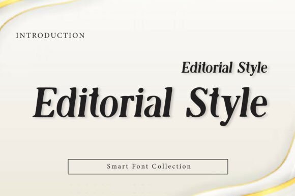 Editorial Style: A Luxury Serif Font for Makers