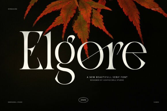 Elgore Serif Font for Elegant Craft Designs