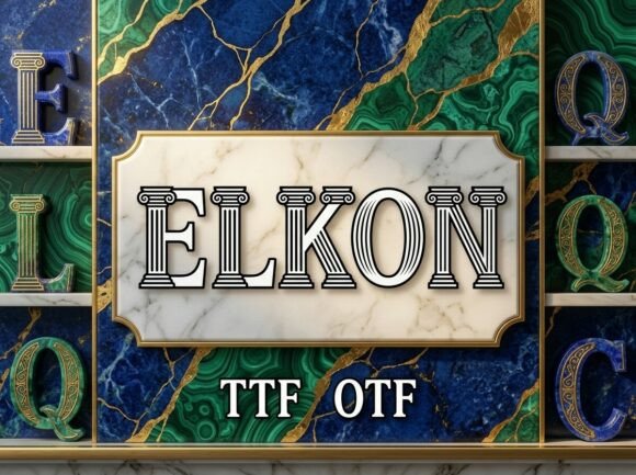 Elkon Typeface for Bold Brand Identity