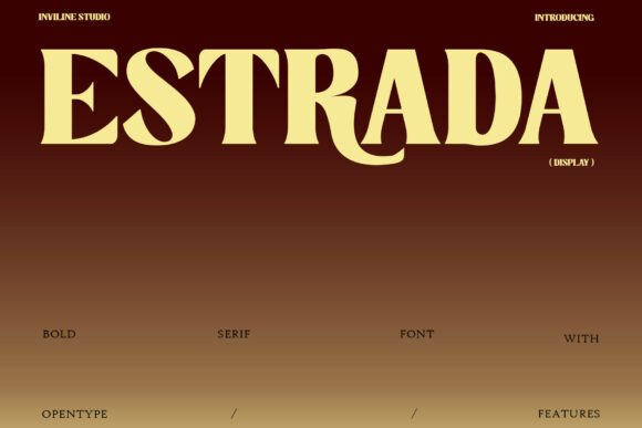 Estrada: A Bold Serif Typeface for Impactful Campaigns