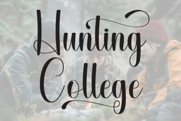 Hunting College: The Script Handwritten Font for Marketers