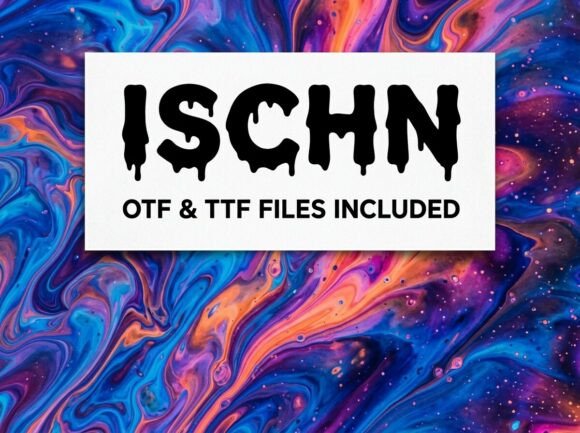 Ischn: The Decorative Display Font for Bold Branding