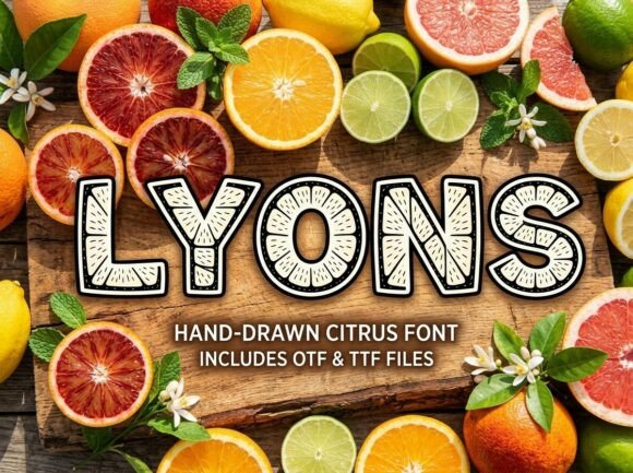 Lyons Typeface for Editorial Design