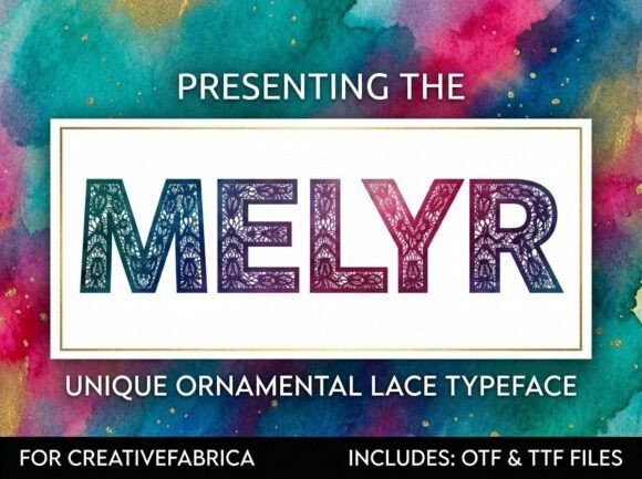 Melyr: A Decorative Display Font for Makers