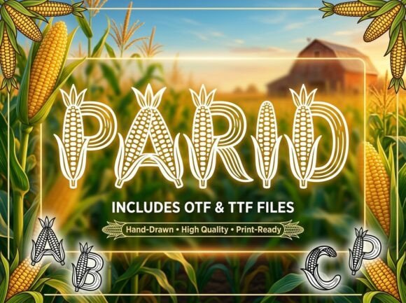 Parid: A Bold Decorative Typeface for Makers