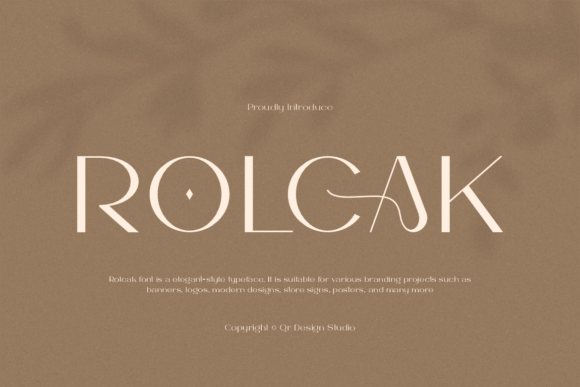 Rolcak Typeface for Bold Campaign Visuals