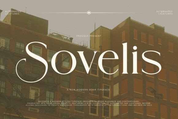 Sovelis: The Modern Serif Typeface for High-End Campaigns