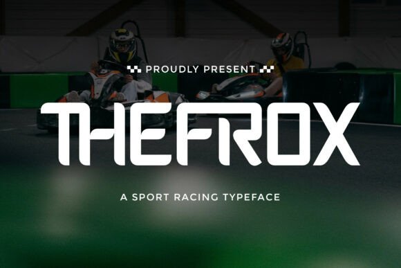 Thefrox: A Bold Racing Typeface for High-Impact Campaigns