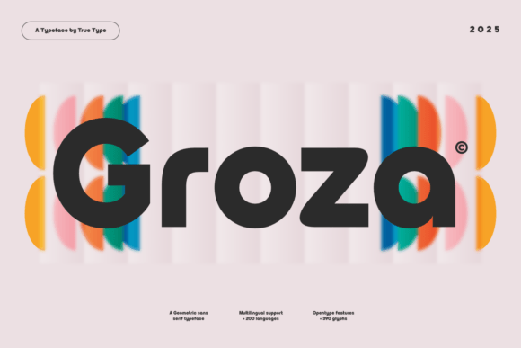 TRT Groza Typeface for Bold Campaign Design