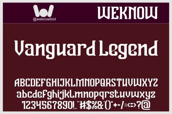 Vanguard Legend Serif Font for Web Design