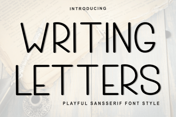 Writing Letters Font for Modern Crafters